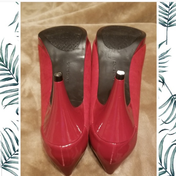 Bandolino peep toe Womans Red heels size 9 1/2 M NWOT - Picture 6 of 8